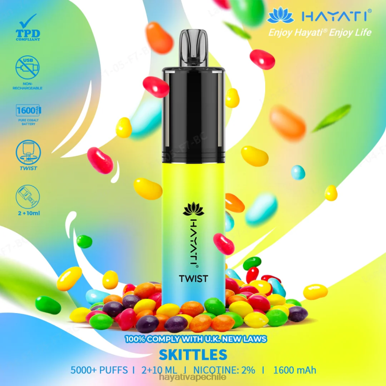Hayati Twist desechable juego de bolos 8404L80 Hayati Flavour Vapes