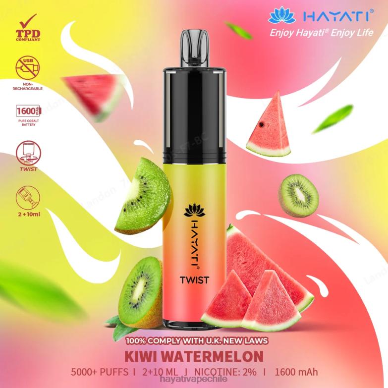 Hayati Twist desechable sandia kiwi 8404L74 Hayati Vape Flavours
