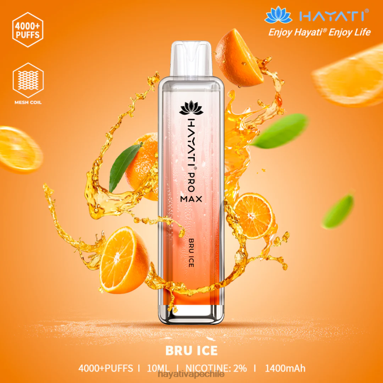 Hayati Pro Max desechable bru hielo 8404L130 Hayati Flavour Vapes
