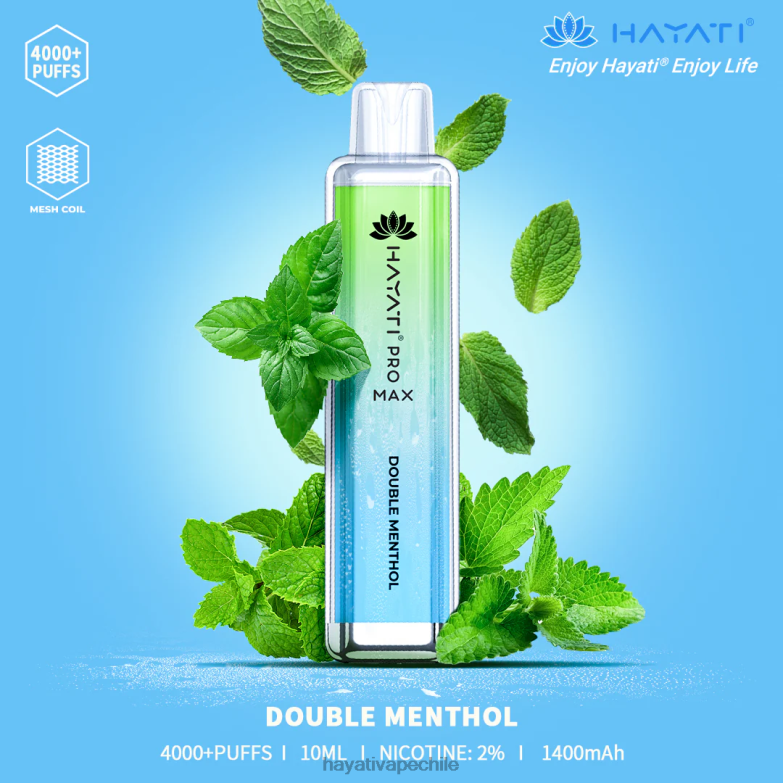 Hayati Pro Max desechable doble mentol 8404L102 Hayati Santiago