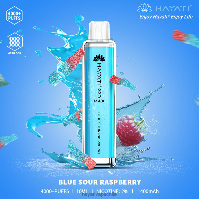 Hayati Pro Max desechable frambuesa agria azul 8404L96 Hayati Vape Near Me