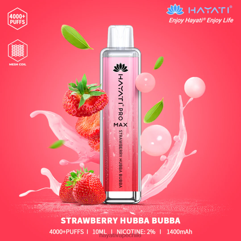 Hayati Pro Max desechable fresa hubba bubba 8404L140 Hayati Flavour Vapes