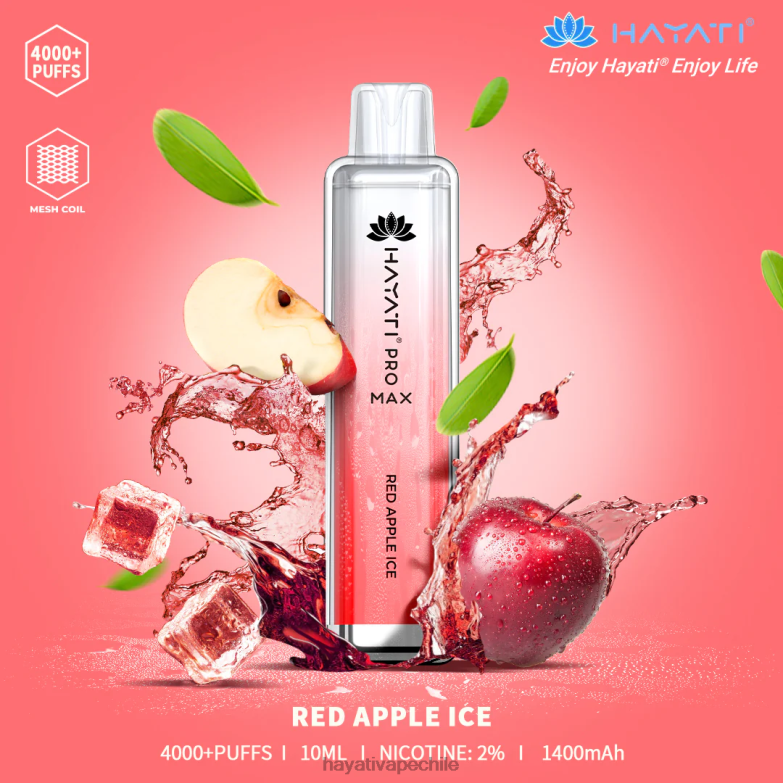 Hayati Pro Max desechable hielo de manzana roja 8404L116 Hayati Vape Near Me