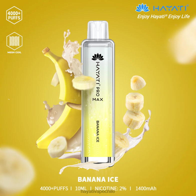 Hayati Pro Max desechable hielo de plátano 8404L90 Hayati Flavour Vapes