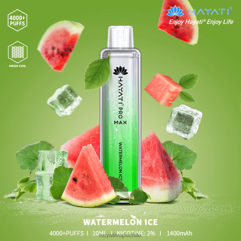 Hayati Pro Max desechable hielo de sandia 8404L127 Hayati Vape Review