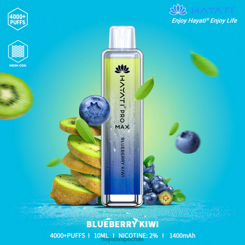 Hayati Pro Max desechable kiwi de arándanos 8404L98 Hayati Flavours Chile