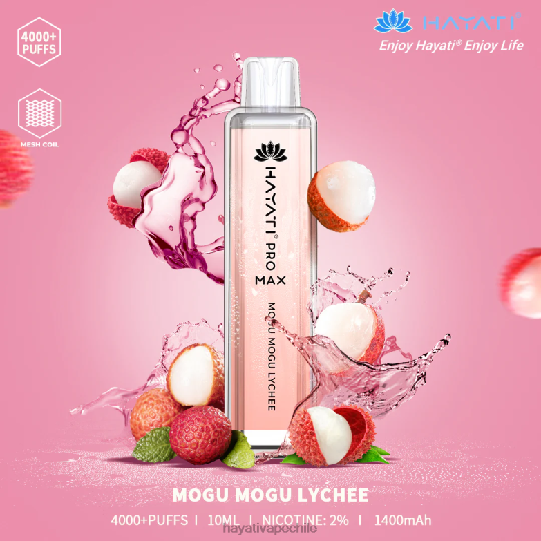 Hayati Pro Max desechable lichi mogu mogu 8404L112 Hayati Santiago
