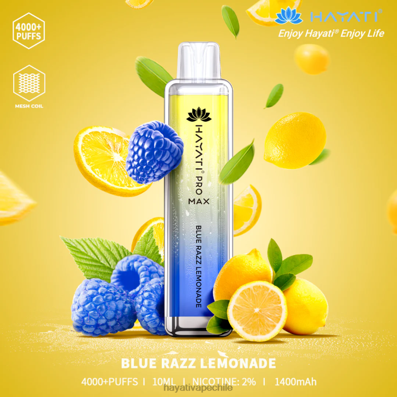 Hayati Pro Max desechable limonada azul razz 8404L95 Hayati Vape Liquid