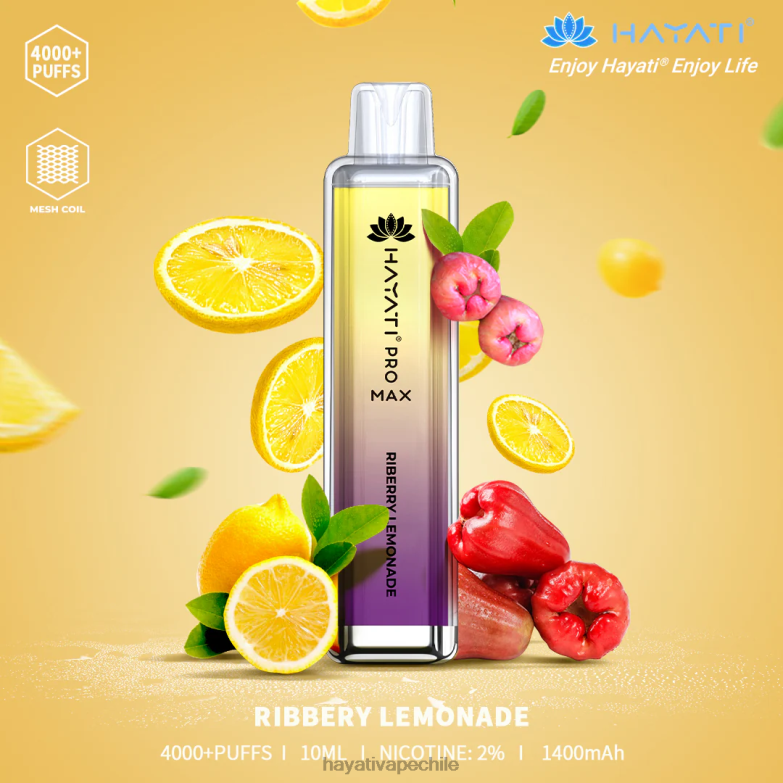 Hayati Pro Max desechable limonada de riberas 8404L117 Hayati Vape Review