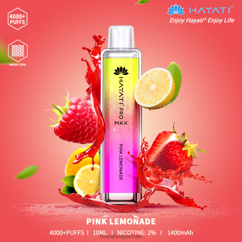 Hayati Pro Max desechable limonada rosa 8404L115 Hayati Vape Liquid