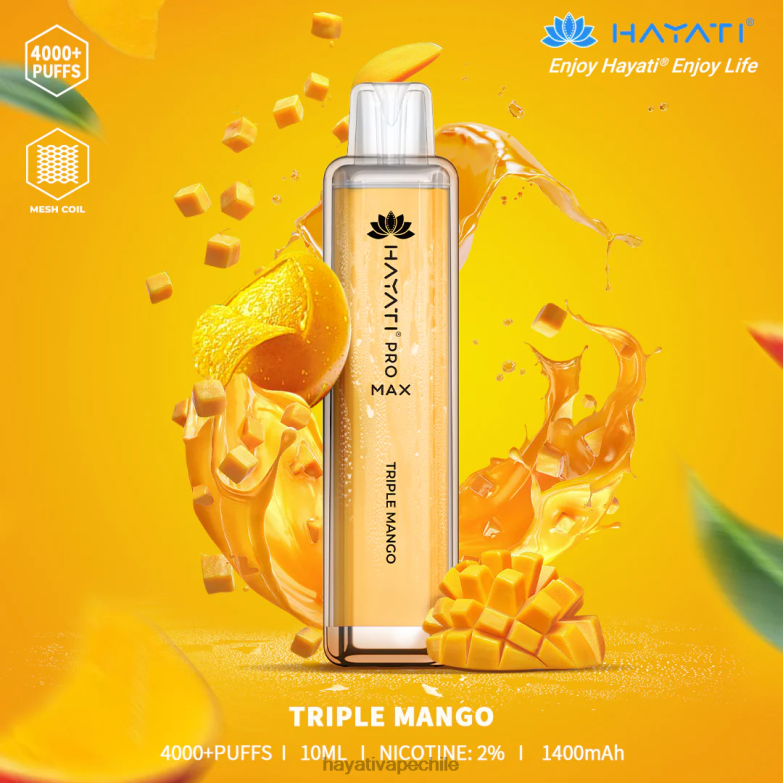 Hayati Pro Max desechable mango triple 8404L125 Hayati Vape Liquid
