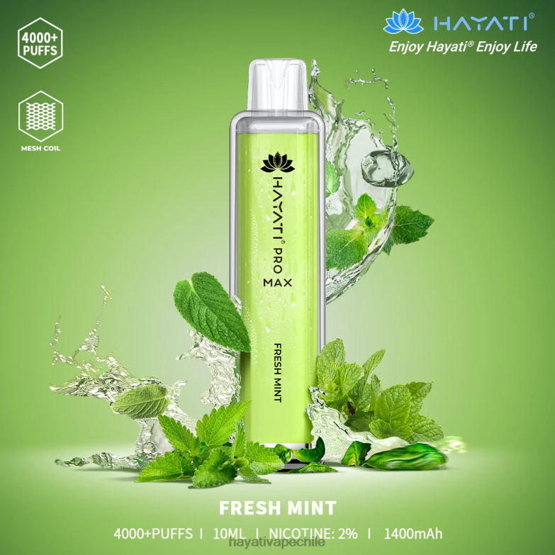 Hayati Pro Max desechable menta fresca 8404L104 Hayati Vape Flavours