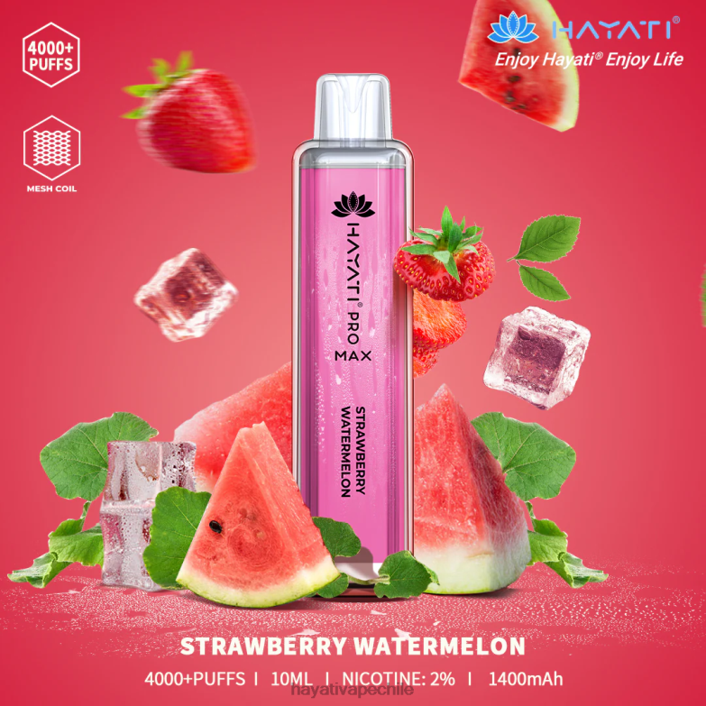 Hayati Pro Max desechable sandia fresa 8404L123 Hayati Vape Chile