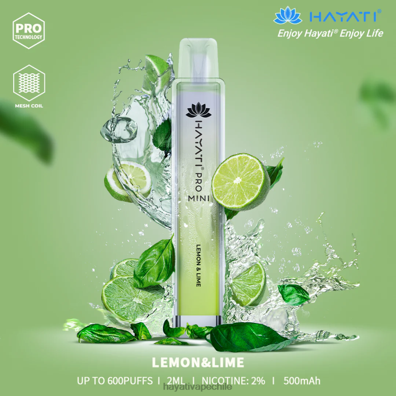 Hayati Pro Mini desechable Lima Limon 8404L14 Hayati Vape Flavours