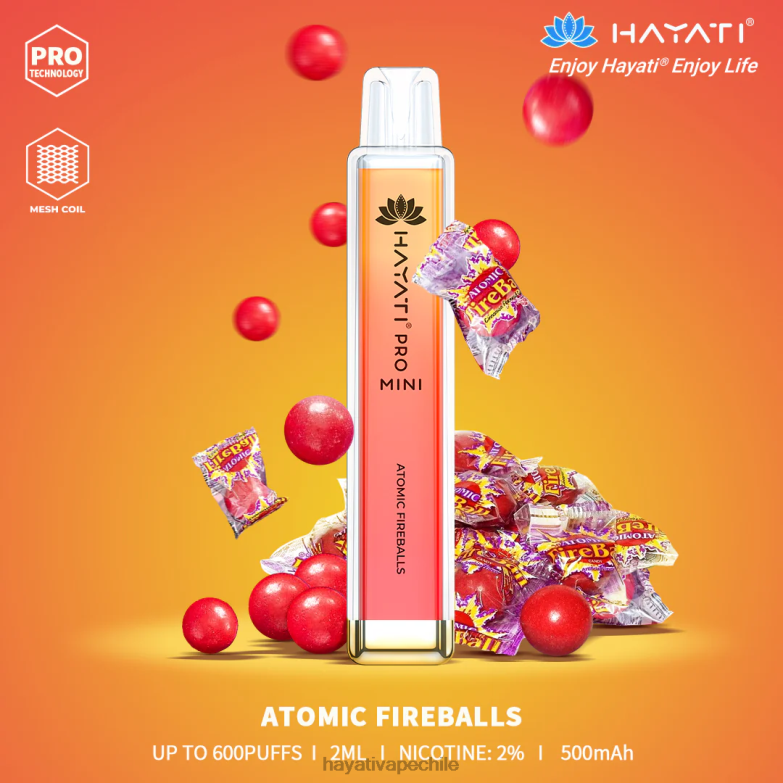 Hayati Pro Mini desechable bola de fuego atómica 8404L1 Hayati Chile