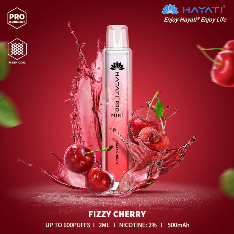 Hayati Pro Mini desechable cereza gaseosa 8404L9 Hayati Flavour List