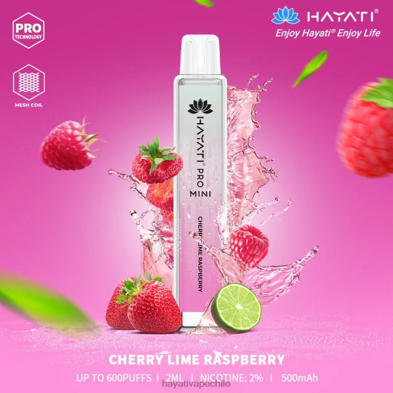 Hayati Pro Mini desechable cereza lima frambuesa 8404L26 Hayati Vape Near Me