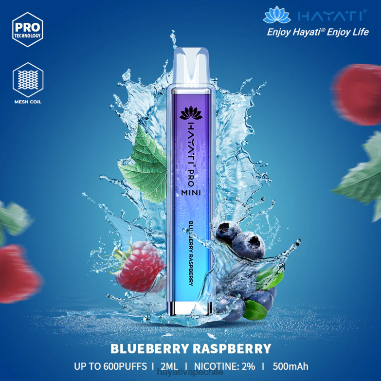 Hayati Pro Mini desechable frambuesa arándano 8404L6 Hayati Vape Near Me
