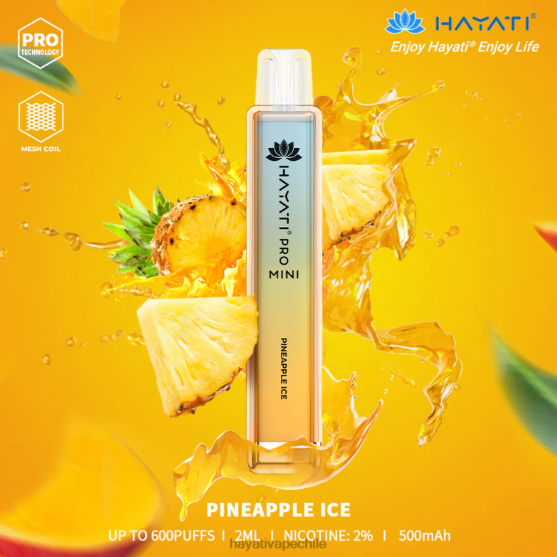Hayati Pro Mini desechable hielo de piña 8404L17 Hayati Vape Review