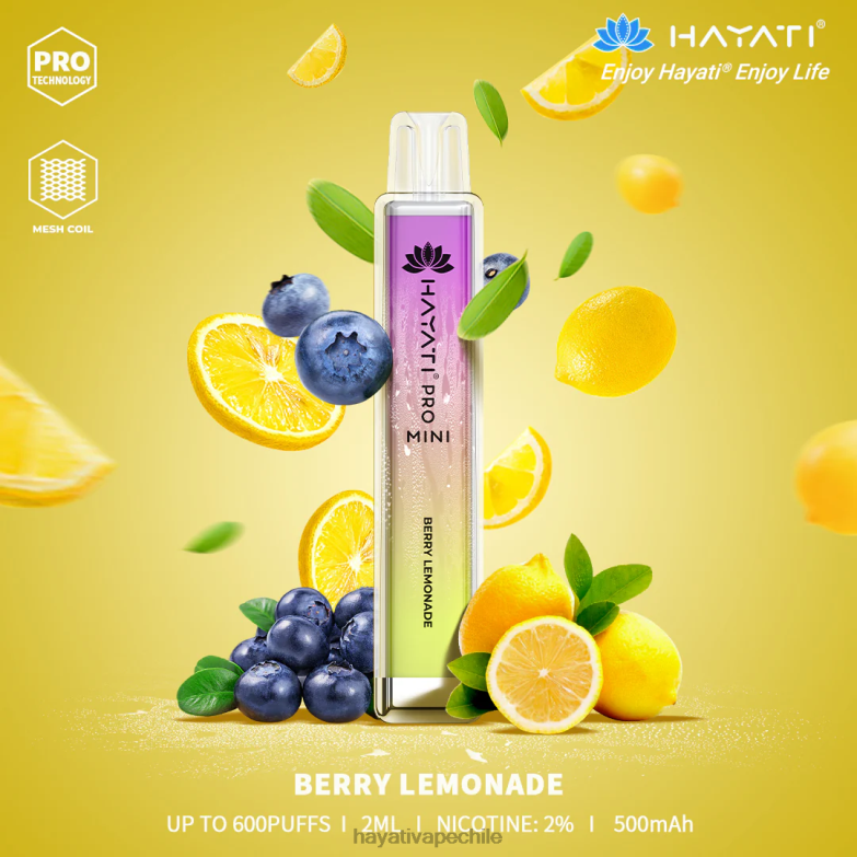 Hayati Pro Mini desechable limonada de bayas 8404L2 Hayati Santiago