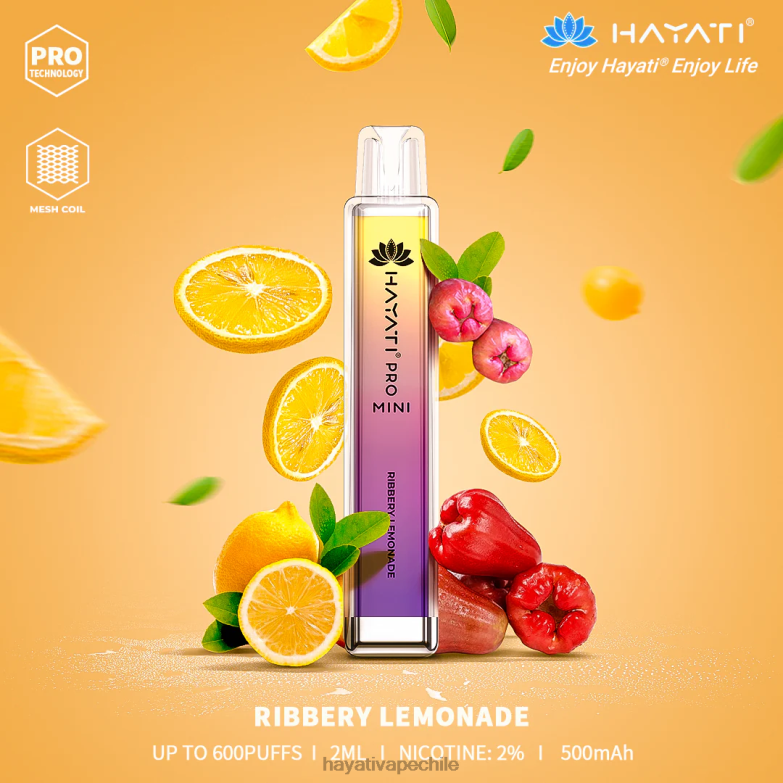 Hayati Pro Mini desechable limonada de ribery 8404L20 Hayati Flavour Vapes