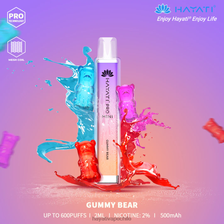 Hayati Pro Mini desechable osito de goma 8404L10 Hayati Flavour Vapes