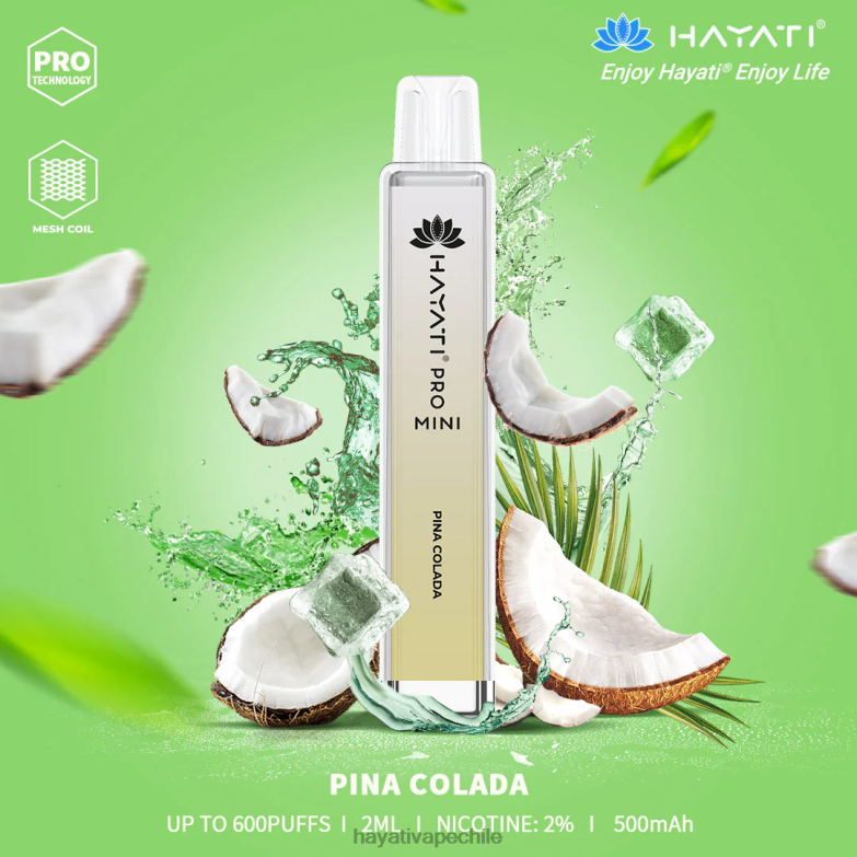 Hayati Pro Mini desechable piña colada 8404L29 Hayati Flavour List