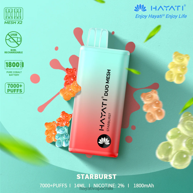 Hayati Duo Mesh desechable estallido estelar 8404L181 Hayati Chile