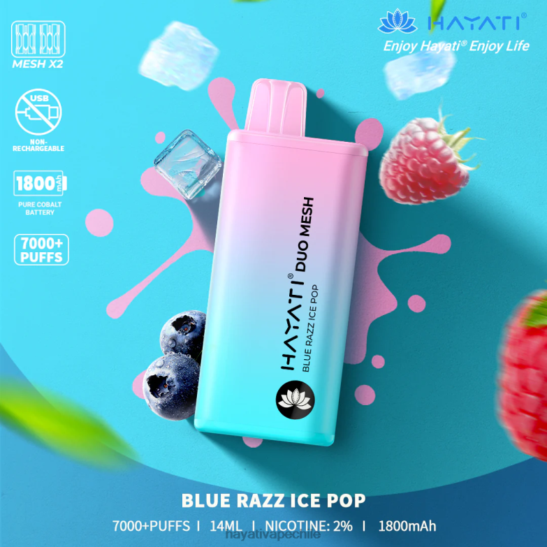 Hayati Duo Mesh desechable paleta helada de razz azul 8404L166 Hayati Vape Near Me