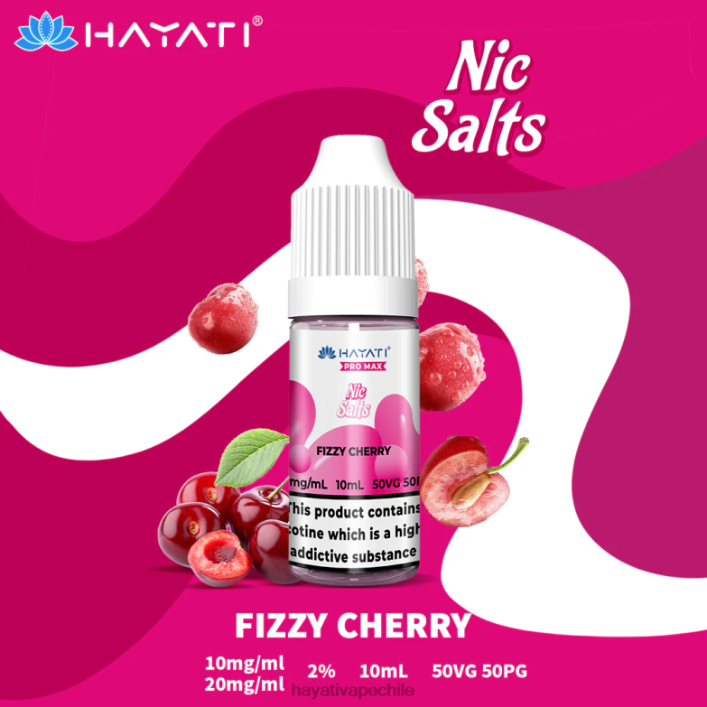 Hayati Pro Max sales de nic cereza gaseosa 8404L238 Hayati Flavours Chile