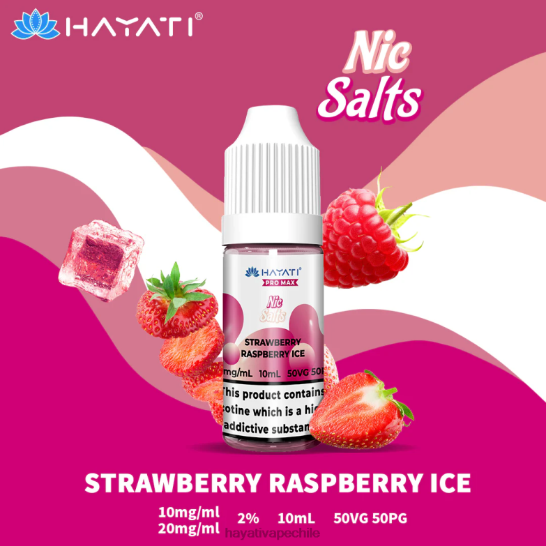 Hayati Pro Max sales de nic hielo de fresa y frambuesa 8404L245 Hayati Vape Liquid