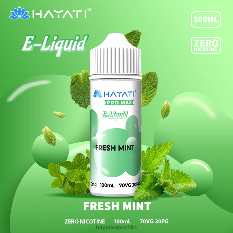 Hayati Pro Max sales de nic menta fresca 8404L255 Hayati Vape Liquid