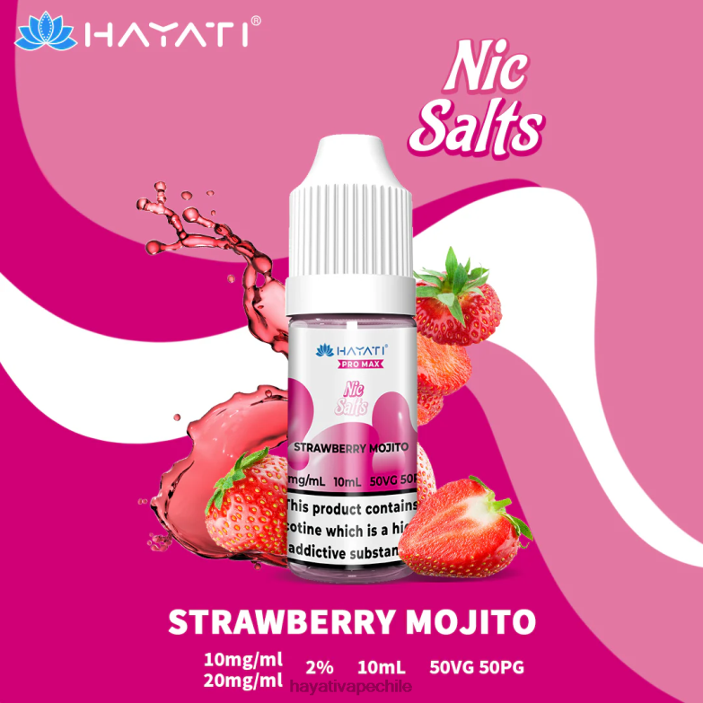 Hayati Pro Max sales de nic mojito de fresa 8404L244 Hayati Vape Flavours
