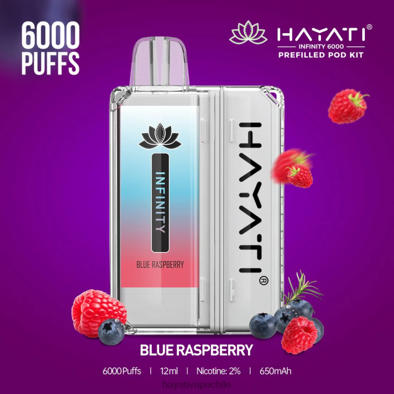 Hayati Infinity 6000 kits de cápsulas frambuesa azul 8404L144 Hayati Vape Flavours