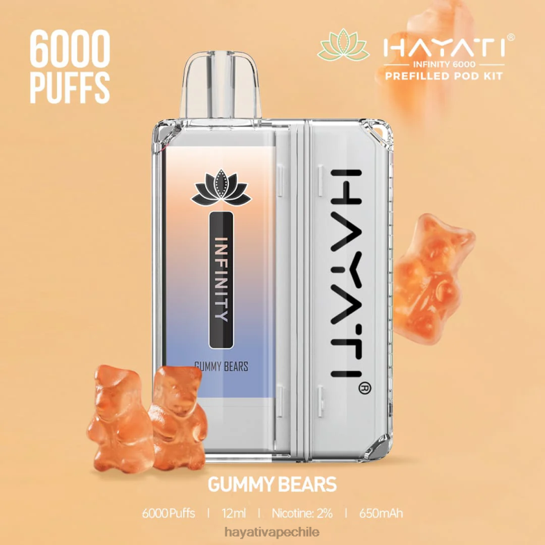 Hayati Infinity 6000 kits de cápsulas ositos de goma 8404L151 Hayati Chile