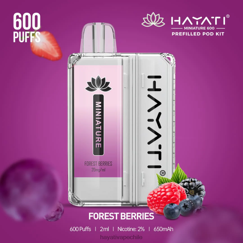 Hayati Miniature kits de 600 cápsulas bayas del bosque 8404L34 Hayati Vape Flavours