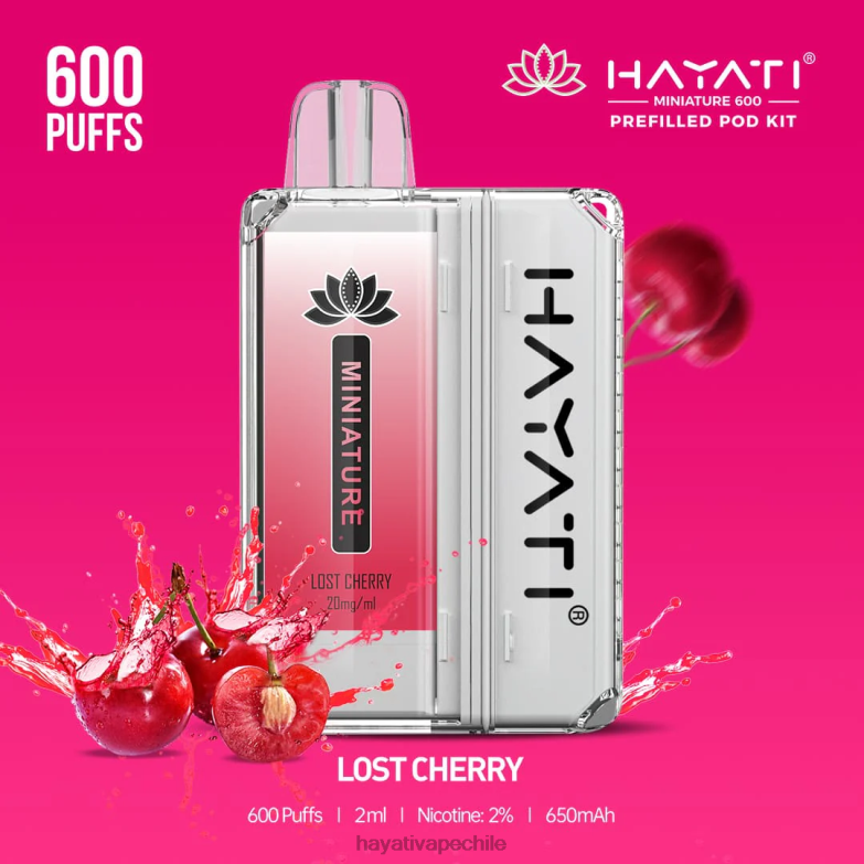 Hayati Miniature kits de 600 cápsulas cereza perdida 8404L40 Hayati Flavour Vapes