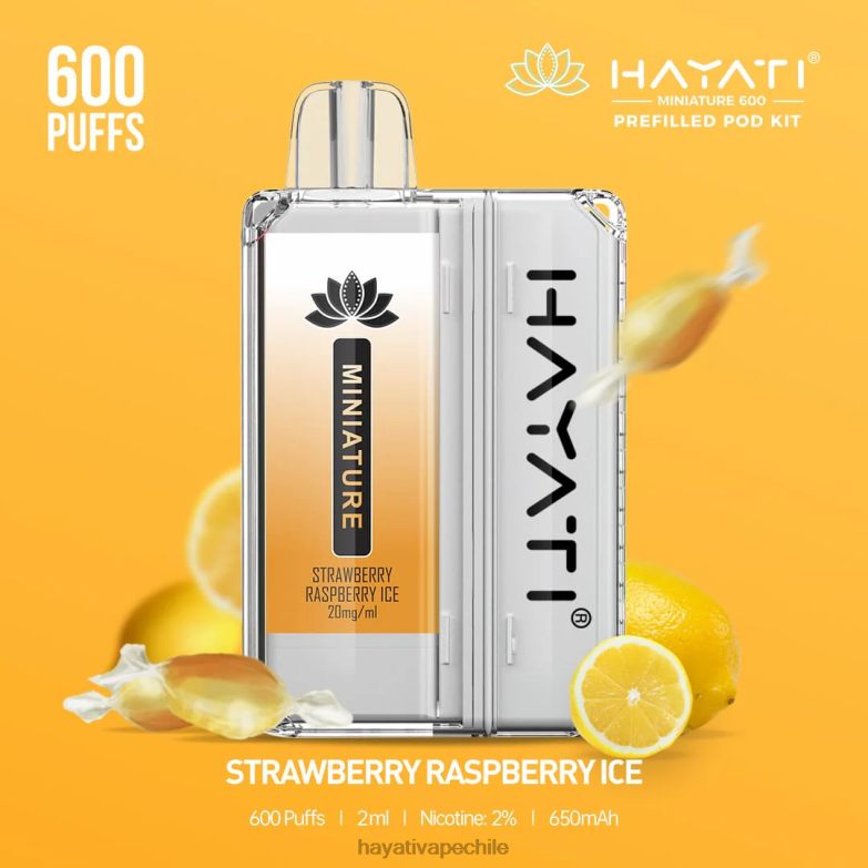 Hayati Miniature kits de 600 cápsulas hielo de fresa y frambuesa 8404L47 Hayati Vape Review