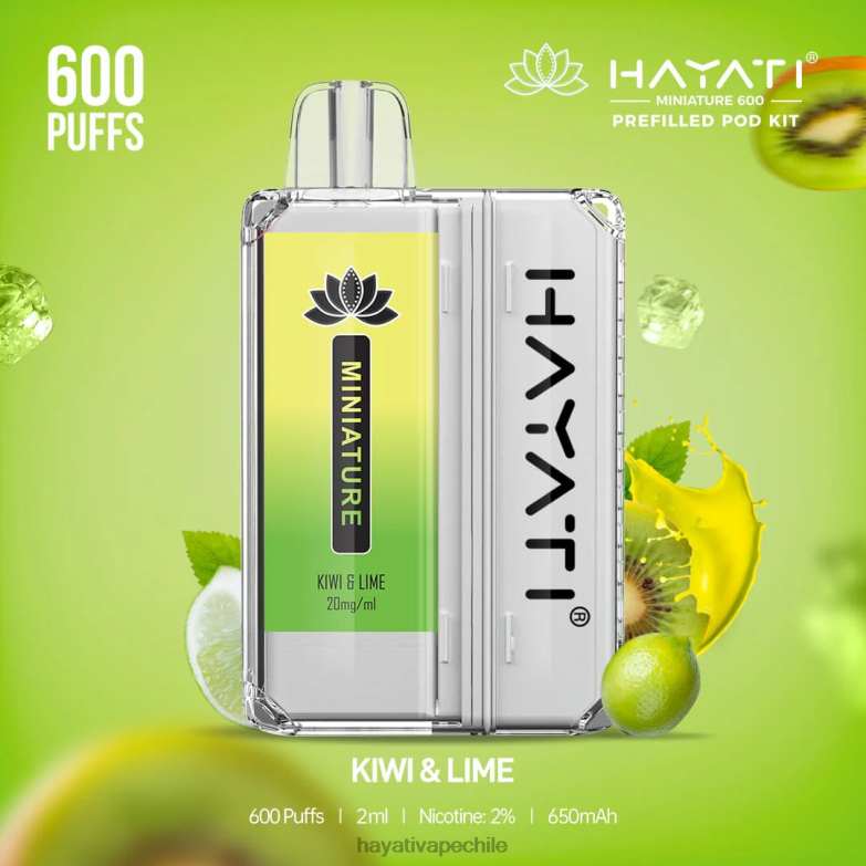 Hayati Miniature kits de 600 cápsulas kiwi y lima 8404L38 Hayati Flavours Chile