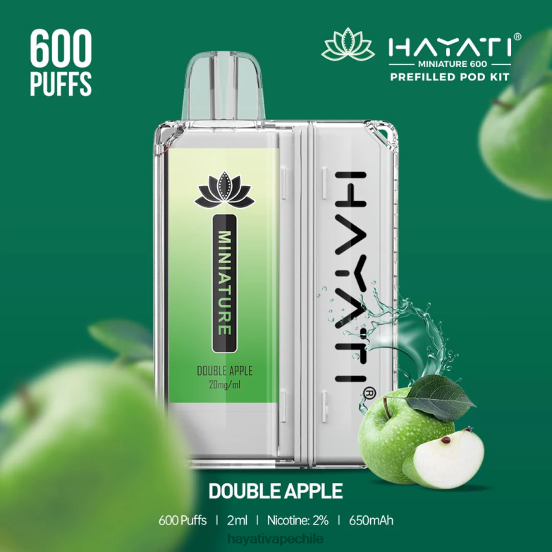 Hayati Miniature kits de 600 cápsulas manzana doble 8404L32 Hayati Santiago