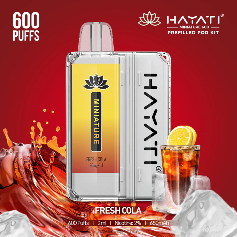 Hayati Miniature kits de 600 cápsulas refresco de cola 8404L35 Hayati Vape Liquid