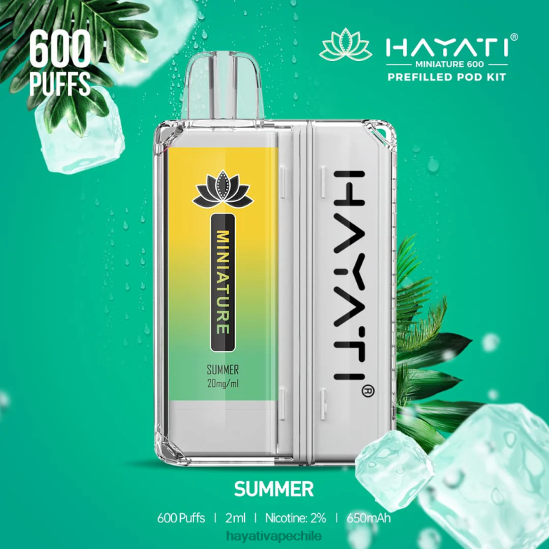 Hayati Miniature kits de 600 cápsulas verano 8404L48 Hayati Flavours Chile