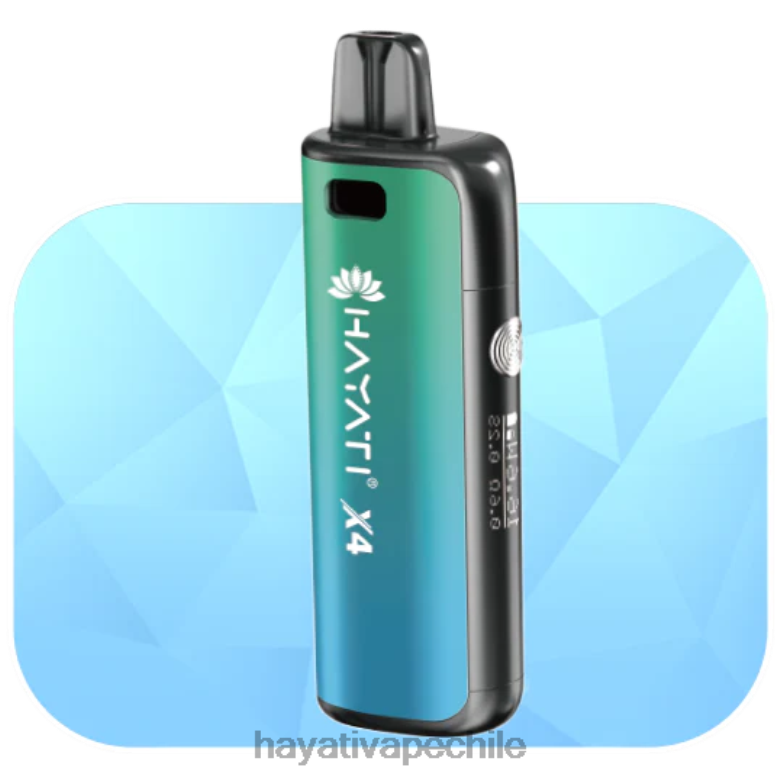 Hayati X4 sistema de cápsulas recargables aurora verde 8404L59 Hayati Flavour List