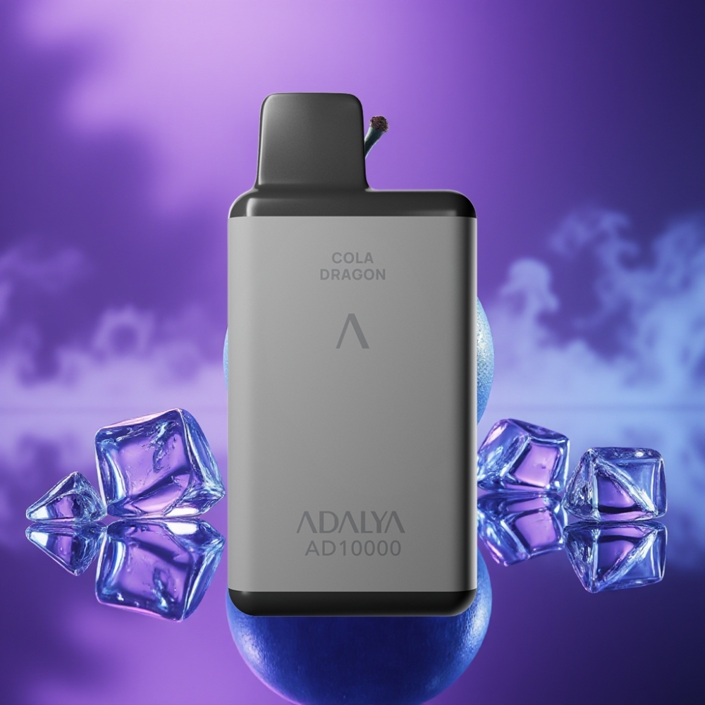 Adalya AD 10000 Puffs Desechable Vape Gris Espacial Hielo Azul Recargable USB-C