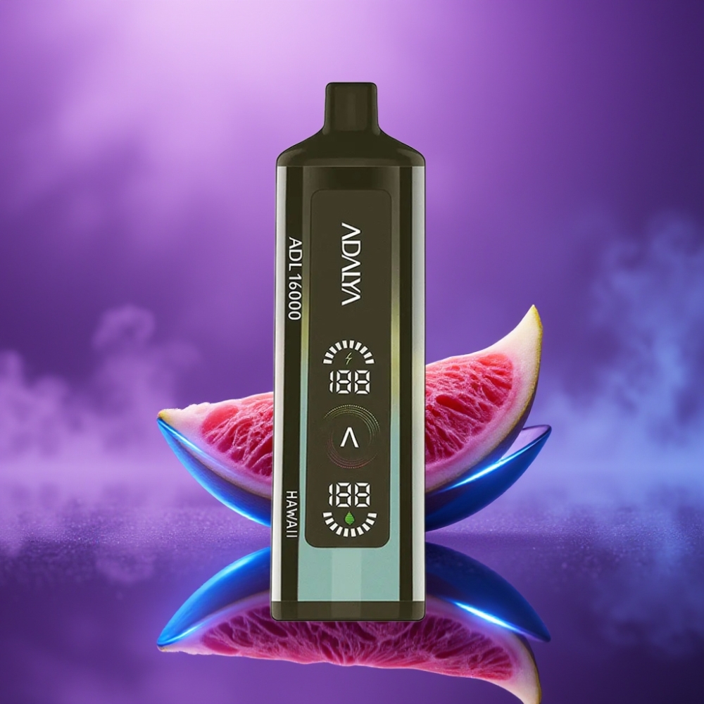 Adalya ADL 16000 PRO Puffs Desechable Vape Hawái Pantalla Digital USB-C Malla Inteligente