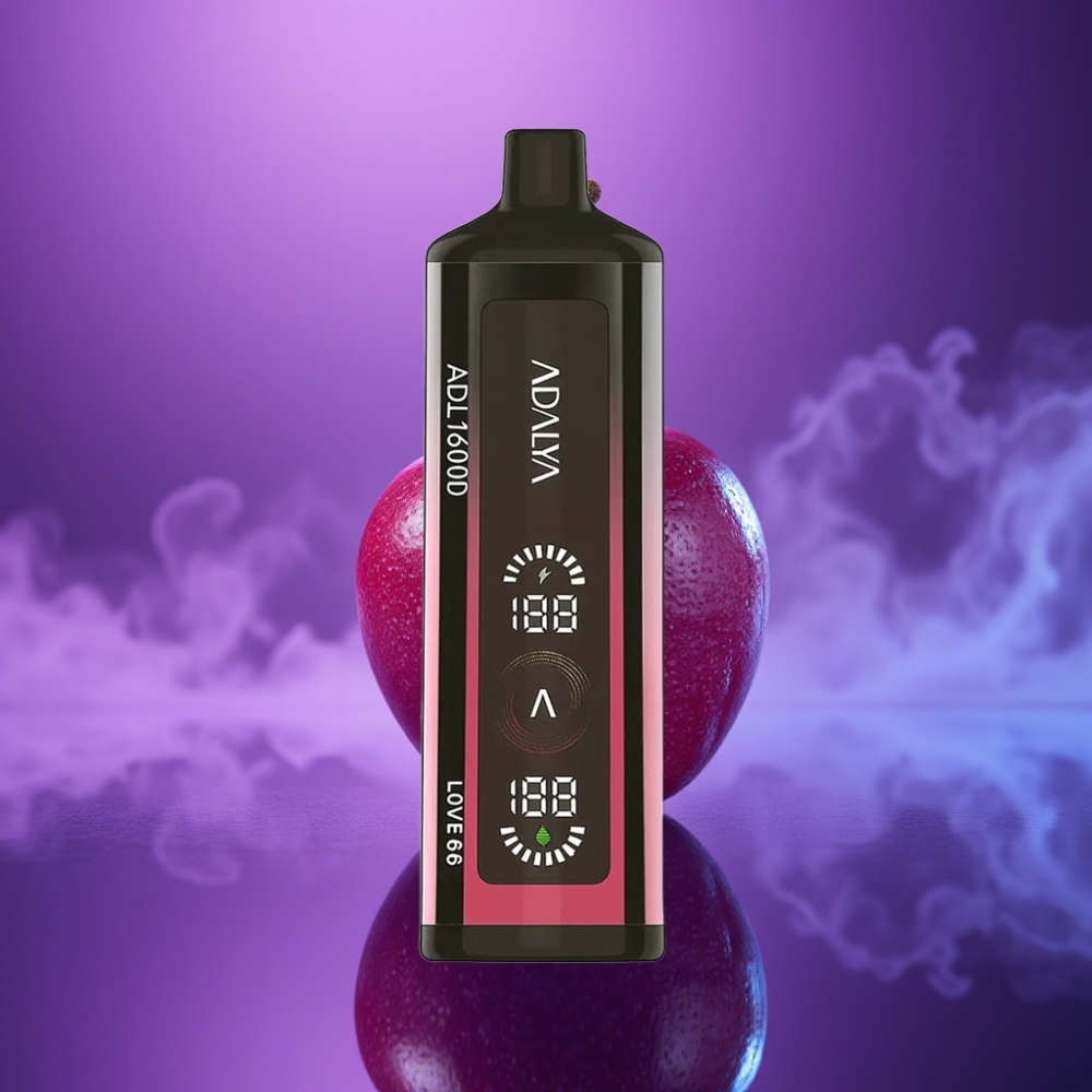 Adalya ADL 16000 PRO Puffs Vape Desechable Amor 66 Pantalla Digital USB-C Malla Inteligente