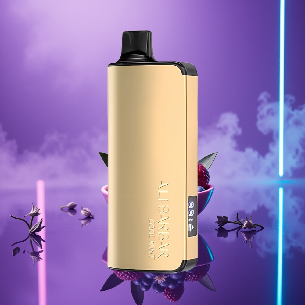 Alibarbar Ingot 9000 Puffs Vape Desechable Menta Refrescante 22ml 2350mAh LED 1.2Ohm