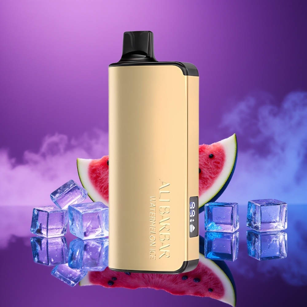 Alibarbar Ingot 9000 Puffs Vape Desechable Sandía Helada 22ml 2350mAh LED 1.2Ω