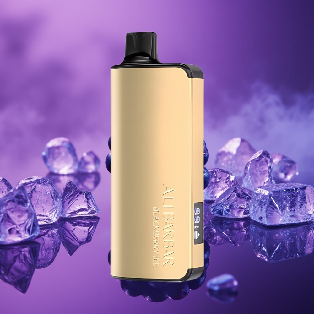 Alibarbar Ingot 9000 Puffs Vape Desechable Zarzamora Helada 22ml 2350mAh LED