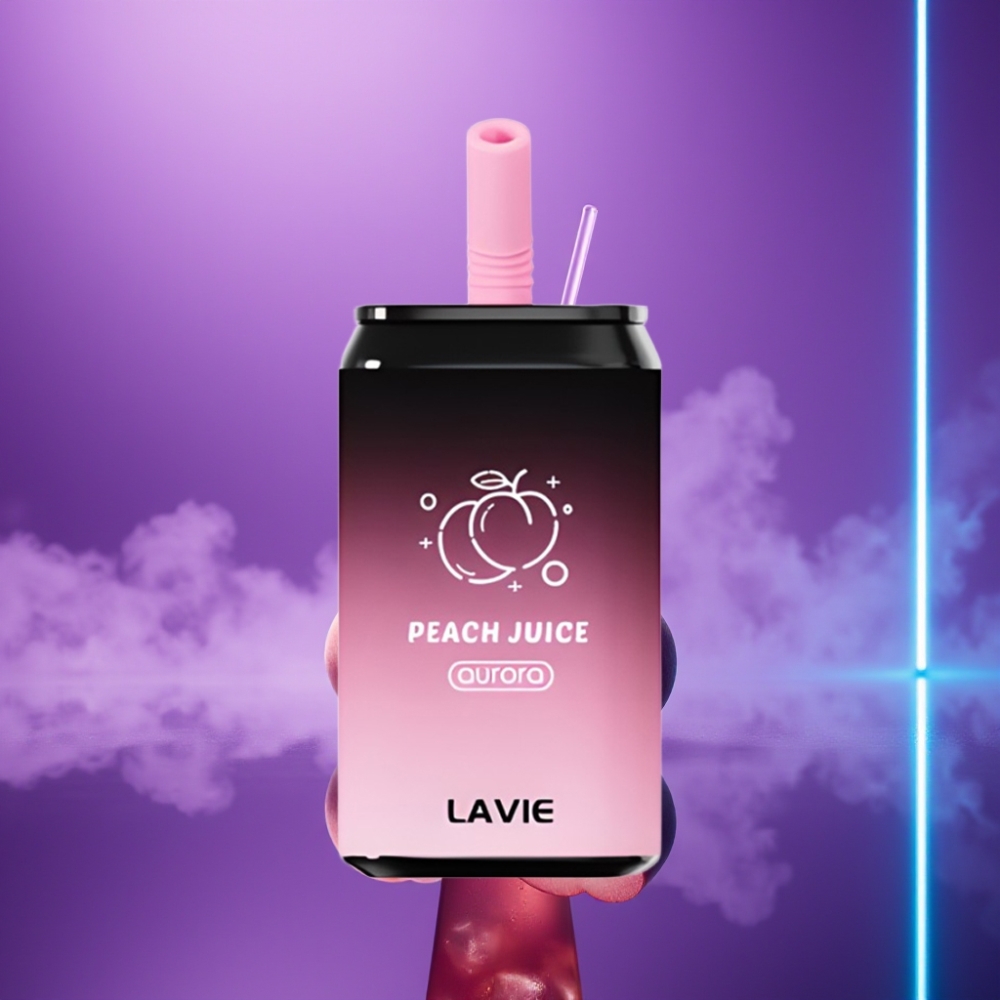 LAVIE Aurora 11000 Puffs Vape Desechable Jugo de Melocotón 22ML 650mAh Tipo C